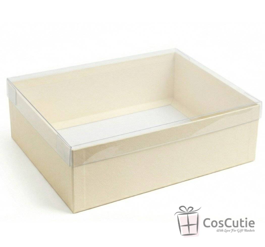 Cutie cadou Crem capac Transparent 40x25x10cm