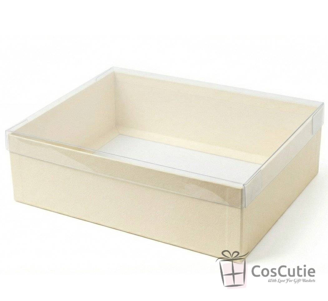 Cutie cadou Crem capac Transparent 40x25x10cm
