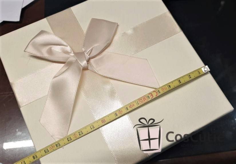 Cutie cadou cub, funda satin, 16x16x12cm