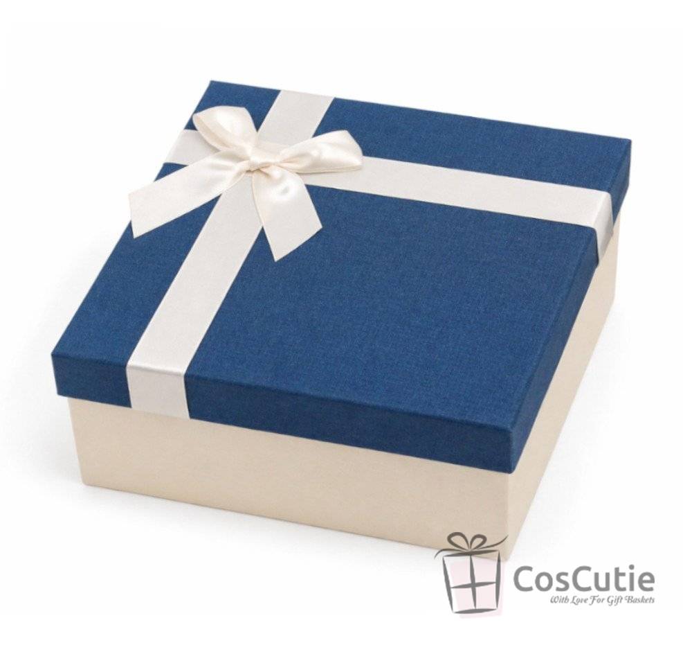Cutie cadou cub, funda satin, 16x16x12cm