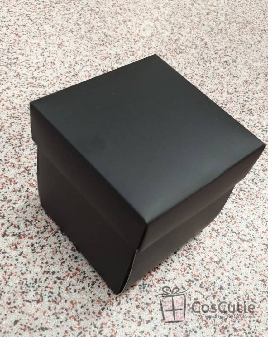 Cutie cadou, Negru, 9x9x8cm