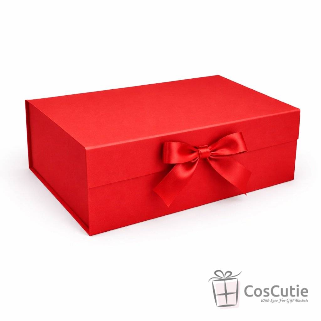  Cutie cadou premium cu inchidere magnetica si fundita 33x25x12cm, diverse culori
