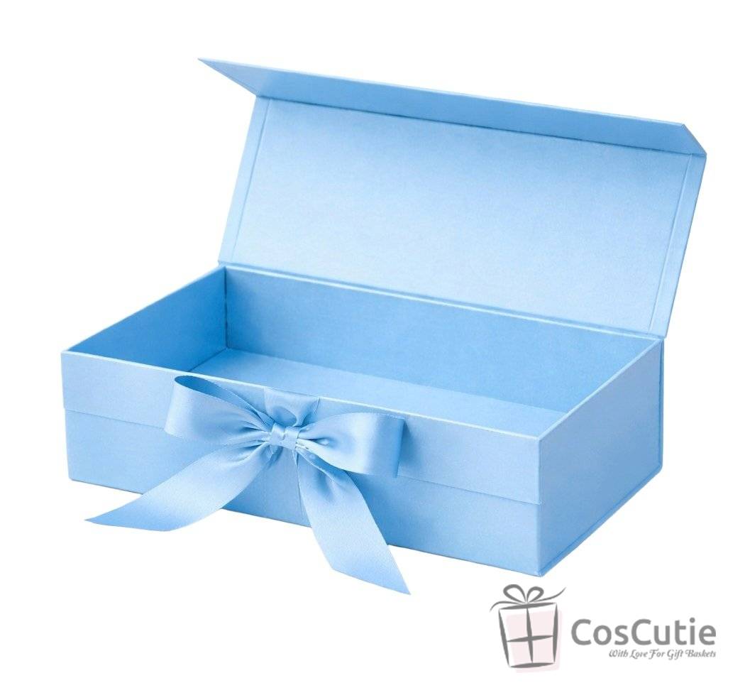  Cutie cadou premium cu inchidere magnetica si fundita 33x25x12cm, diverse culori