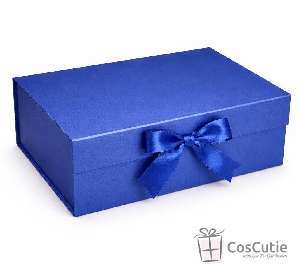 Cutie cadou premium cu inchidere magnetica si fundita 33x25x12cm, diverse culori