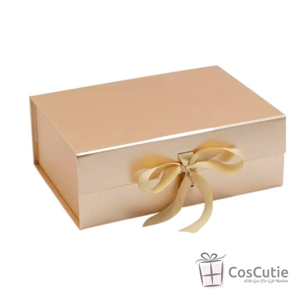 Cutie cadou premium cu inchidere magnetica si fundita satin, 28x20x9cm, diverse culori