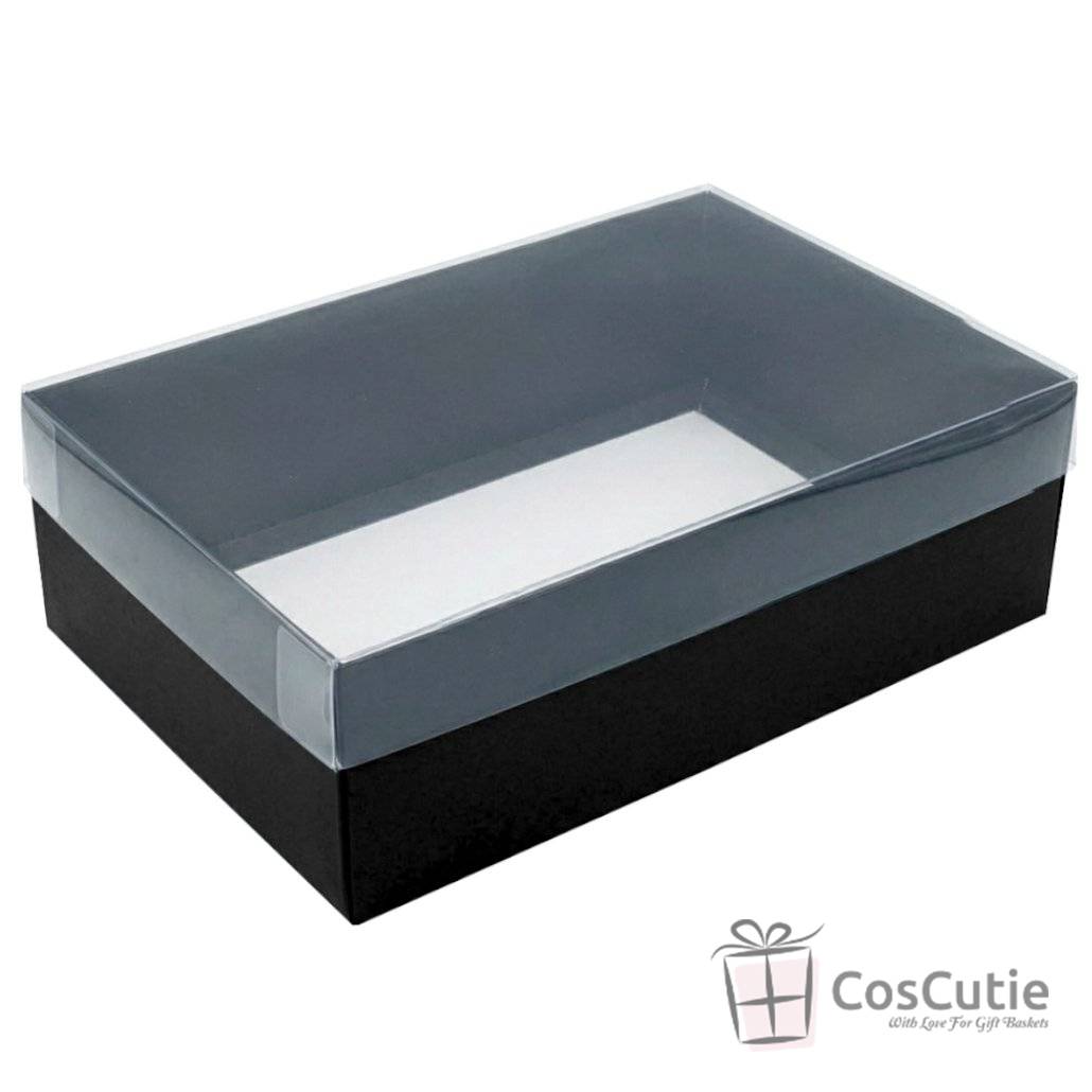 Cutie Neagra capac transparent 40x25x10cm