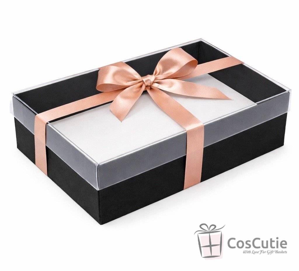 Cutie Neagra capac transparent 40x25x10cm