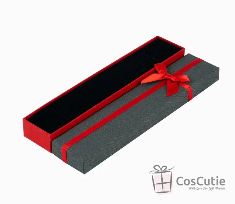 Cutii bijuterii pentru bratari cu fundita satin