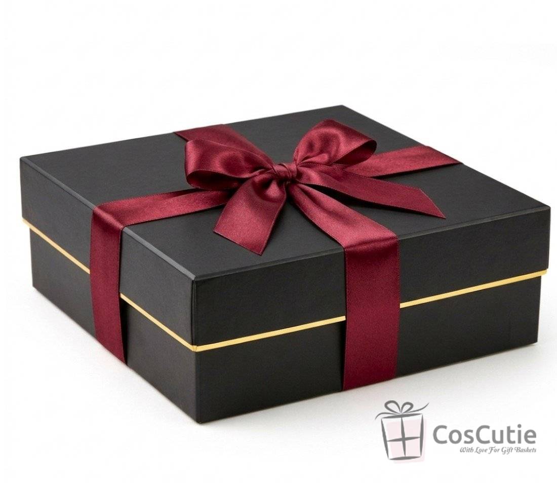 Cutii cadou din carton 21x21x8 cm Negru
