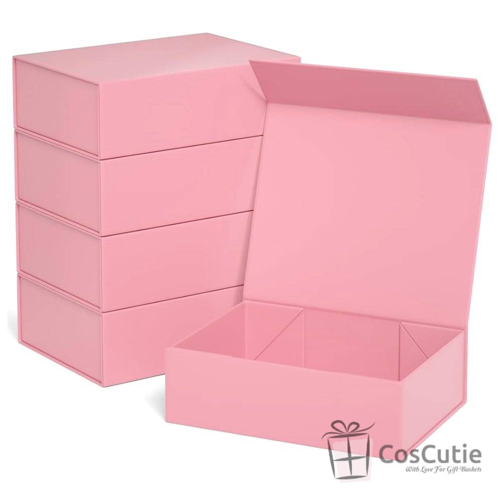Cutii cadou inchidere magnetica, diverse culori, 21x21x8 cm