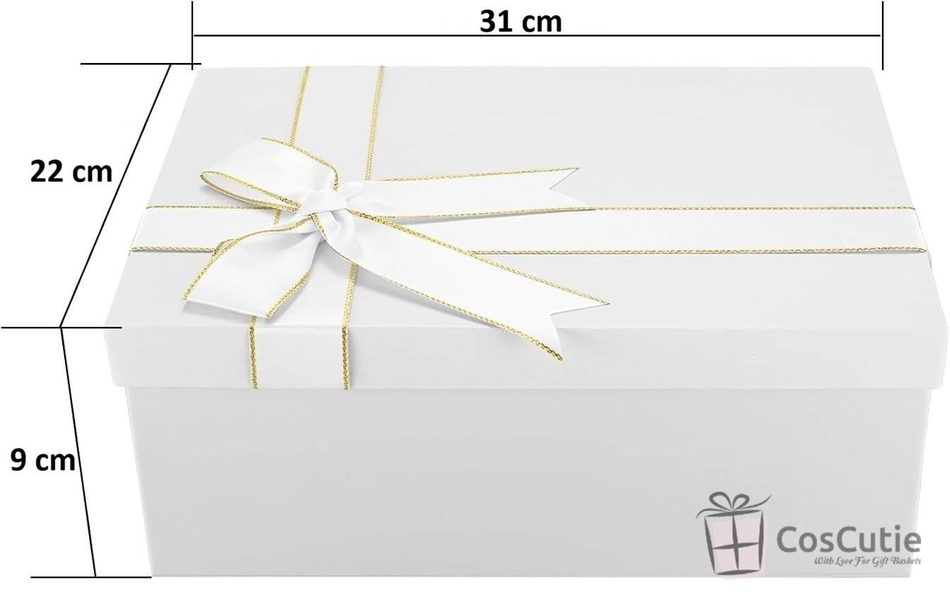 Cutii cadou Premium, Alb 31x22x9cm