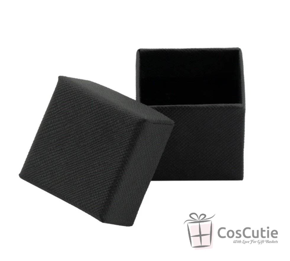 Cutii carton bijuterii 4x4x3.5 cm, diverse culori