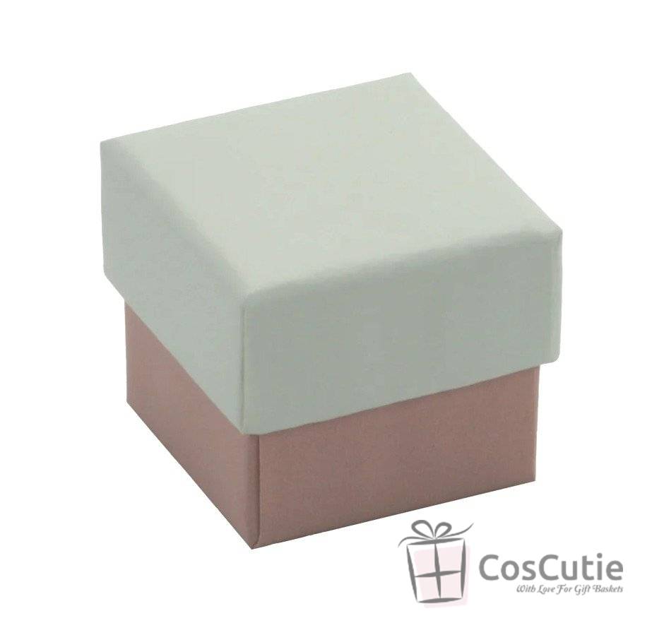 Cutii carton bijuterii 4x4x3.5 cm, diverse culori