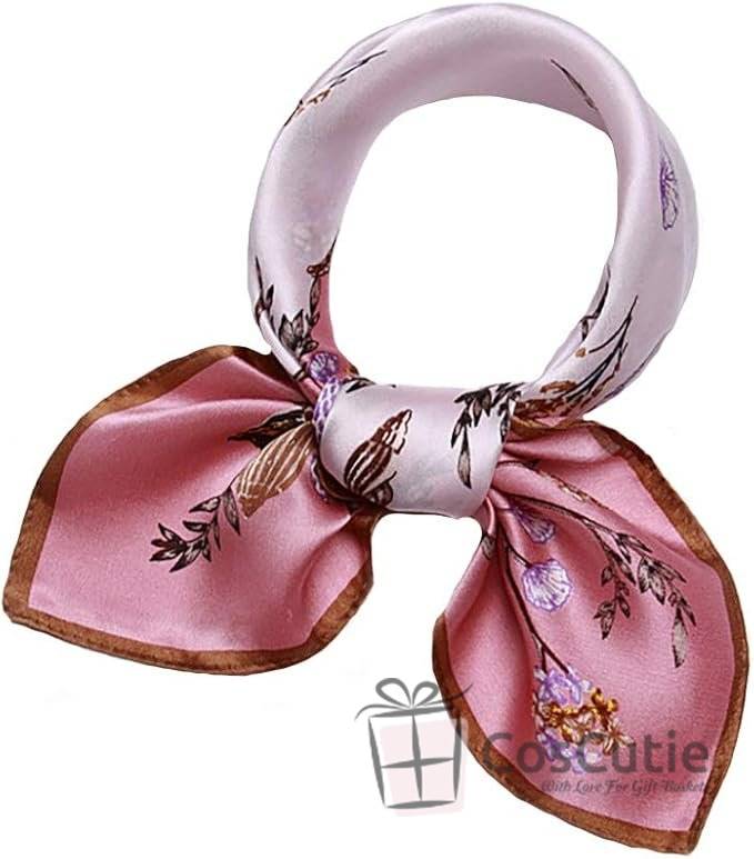 Esarfe matase naturala, Multicolor 53x53cm