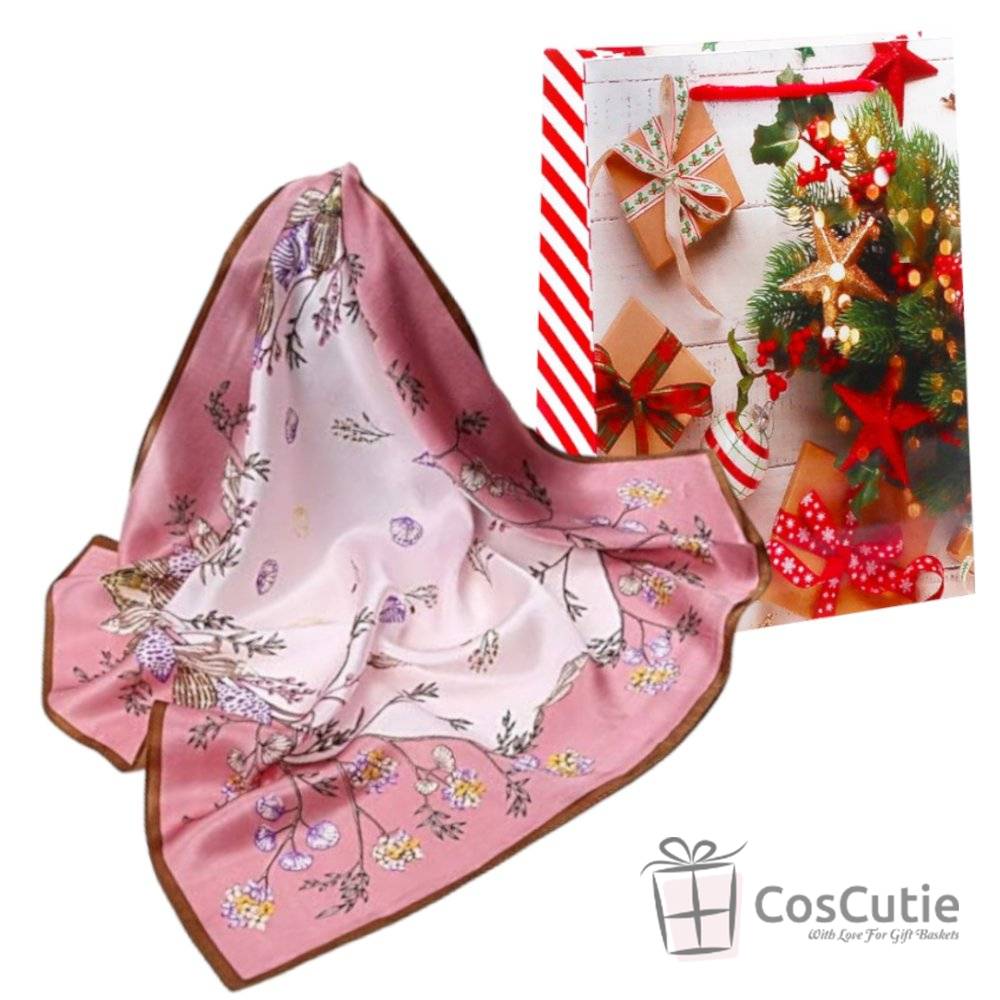 Esarfe matase naturala 65x65cm