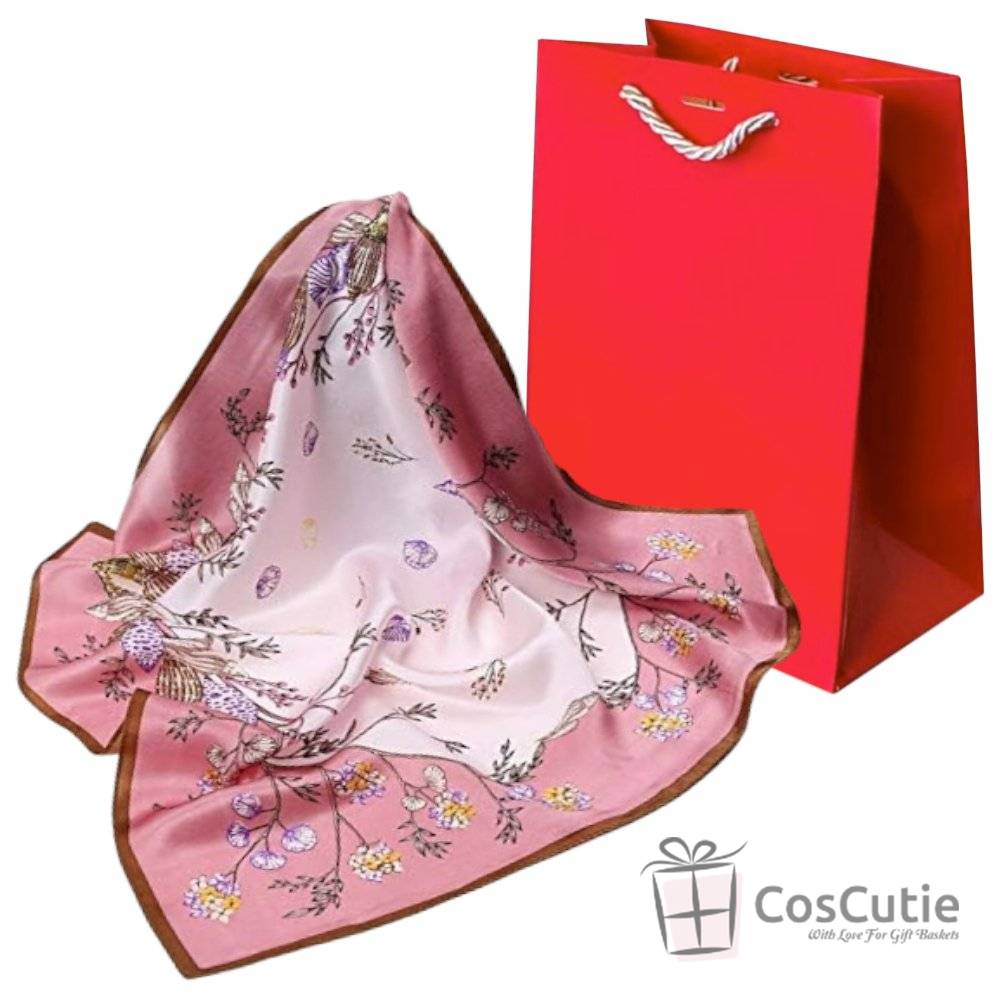 Esarfe matase naturala 65x65cm
