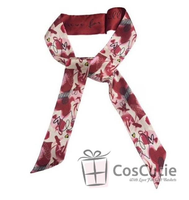 Esarfe Twilly matase naturala, dubla fata, 6x125cm