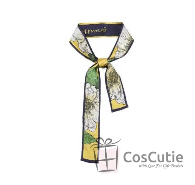 Esarfe Twilly matase naturala, dubla fata, 6x125cm