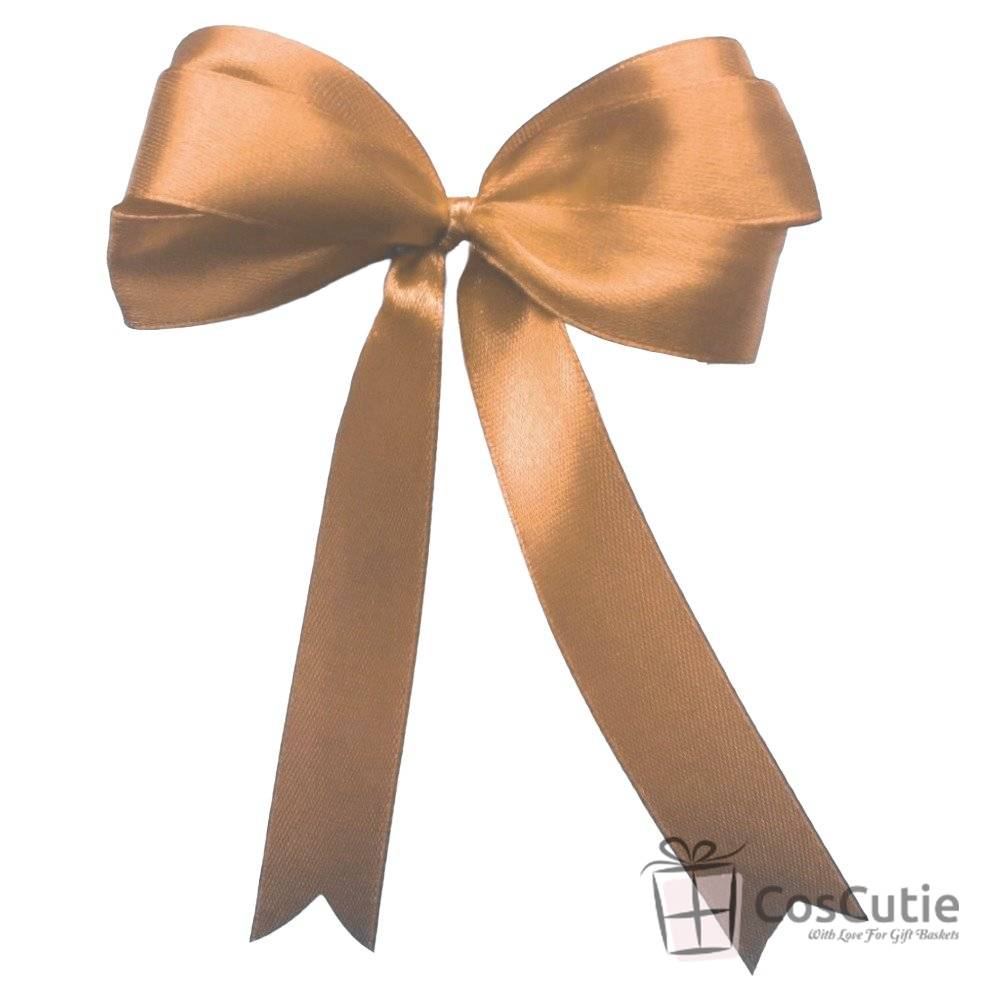 Fundite panglica satin, bucle triple, 10x11cm, diverse culori