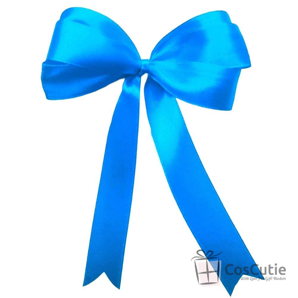 Fundite panglica satin, bucle triple, 10x11cm, diverse culori