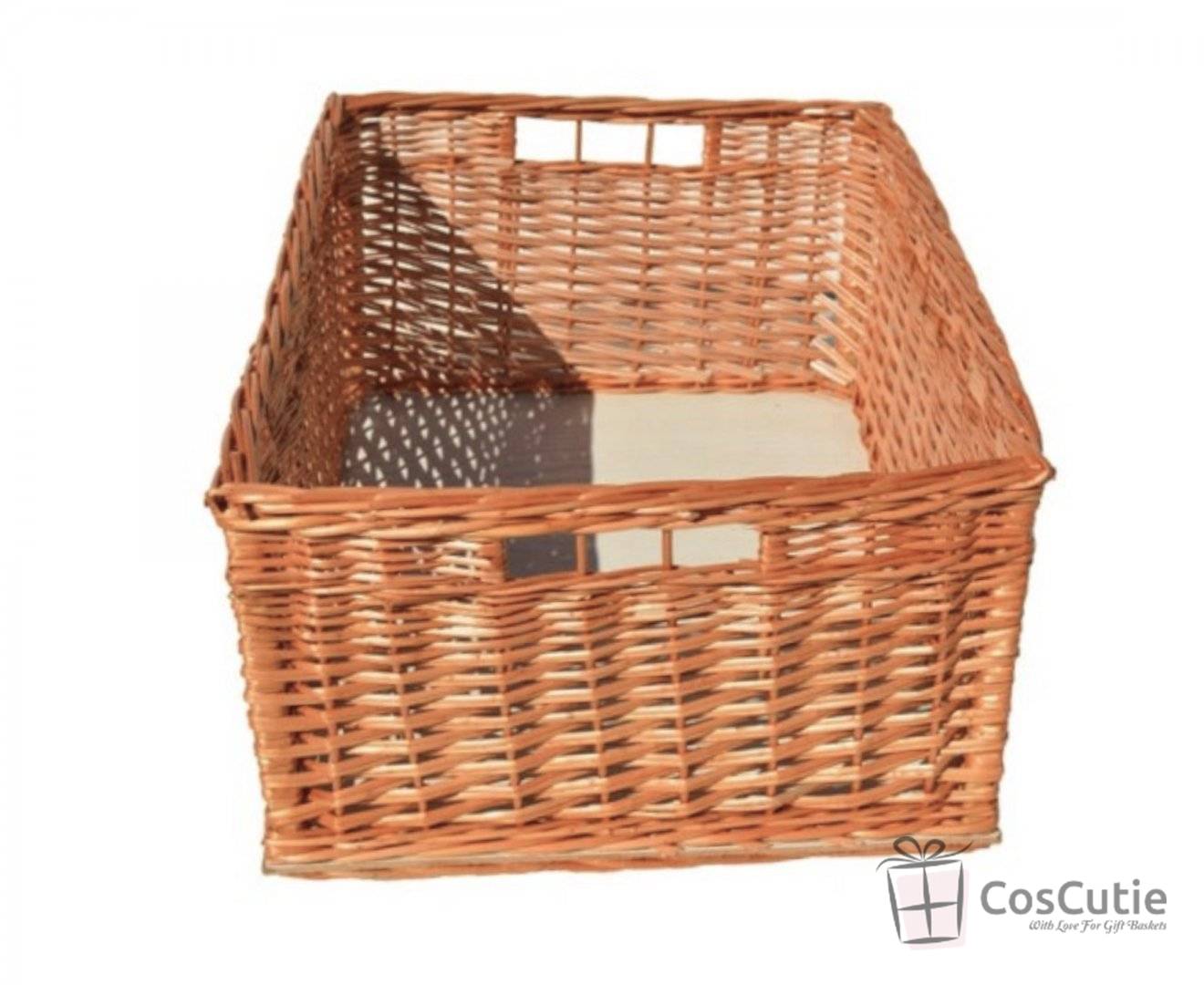Lada depozitare din rachita cu manere, 50x40x25 cm