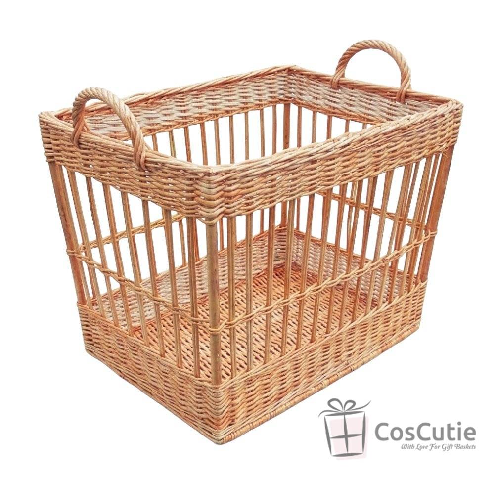 Lada din rachita cu manere pentru expunere si depozitare, 40 cm