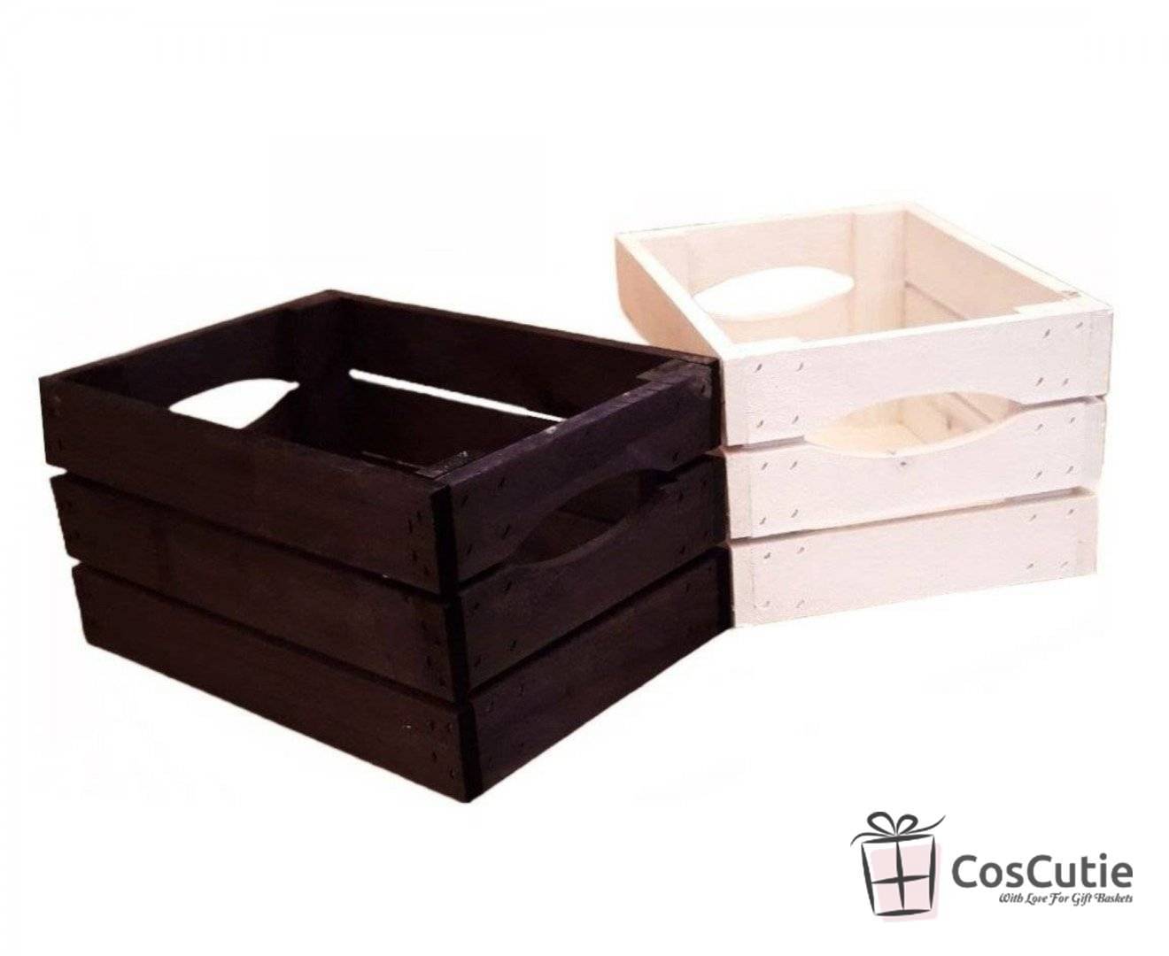 Ladita din Lemn cu Manere Integrate, 50x40x15 cm