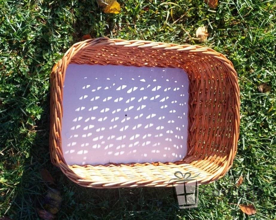 Ladita rachita cu margini rotunjite, 40x30x15 cm