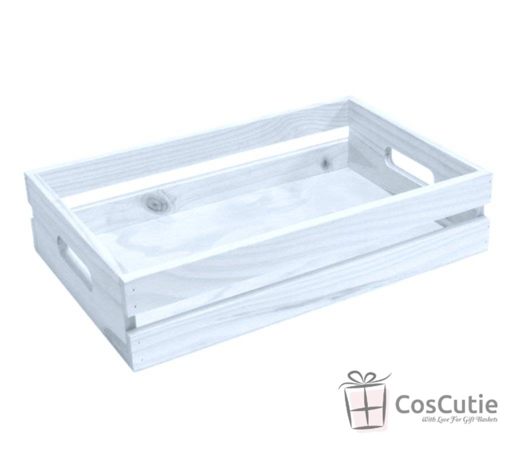 Ladita din Lemn cu Manere Integrate, 35x25x10 cm