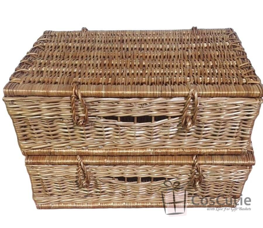 Ladita din rachita naturala cu capac 50x35x15 cm