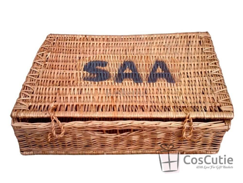 Ladita din rachita naturala cu capac 50x35x15 cm