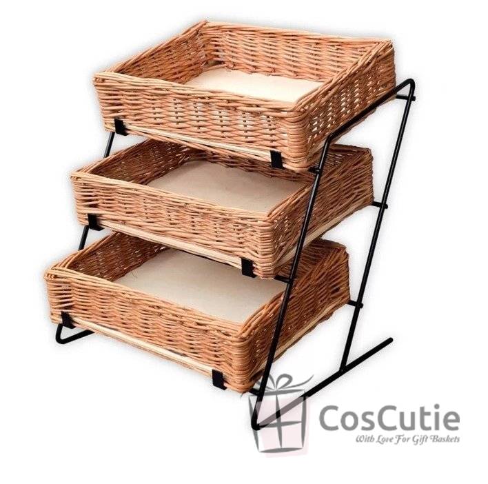 Ladita din rachita si placaj 50x35x15cm