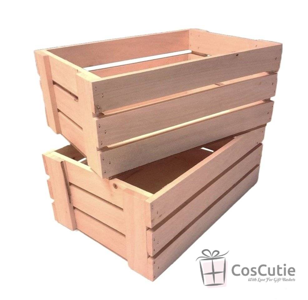 Ladita dreptunghiulara din lemn 40x30x12 cm