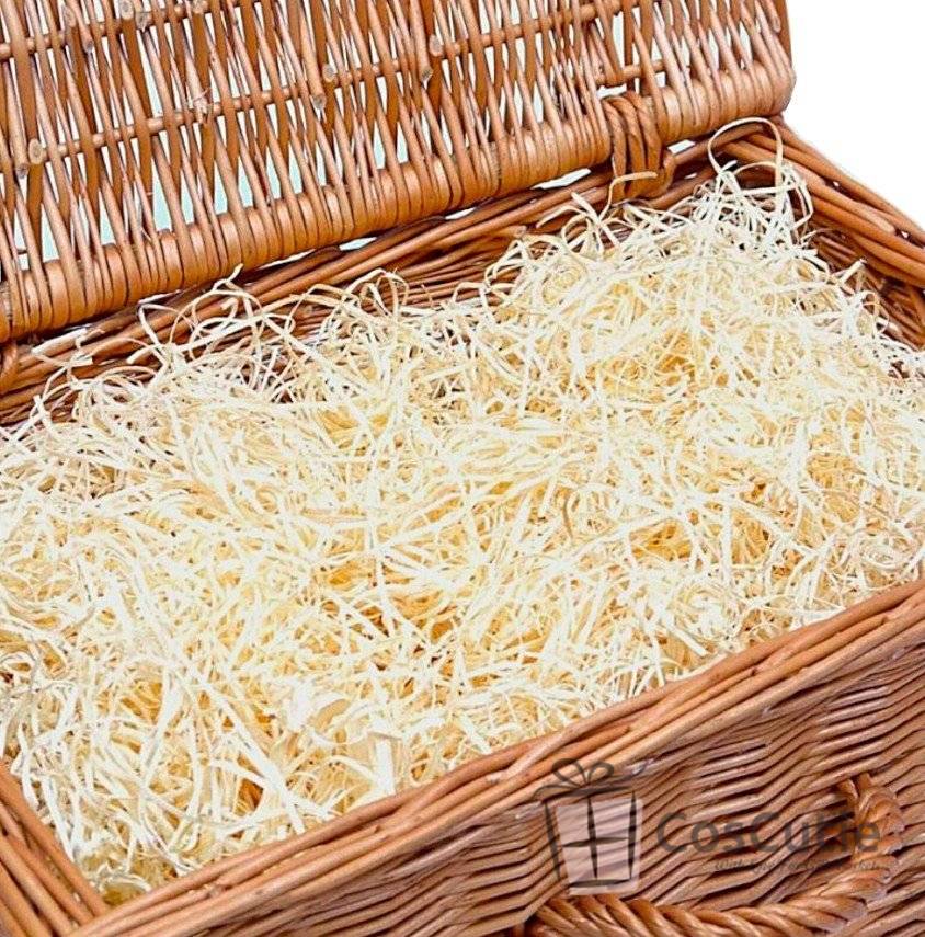 Lana de lemn Natur, umplutura pentru cosuri si cutii cadou, 1 kg