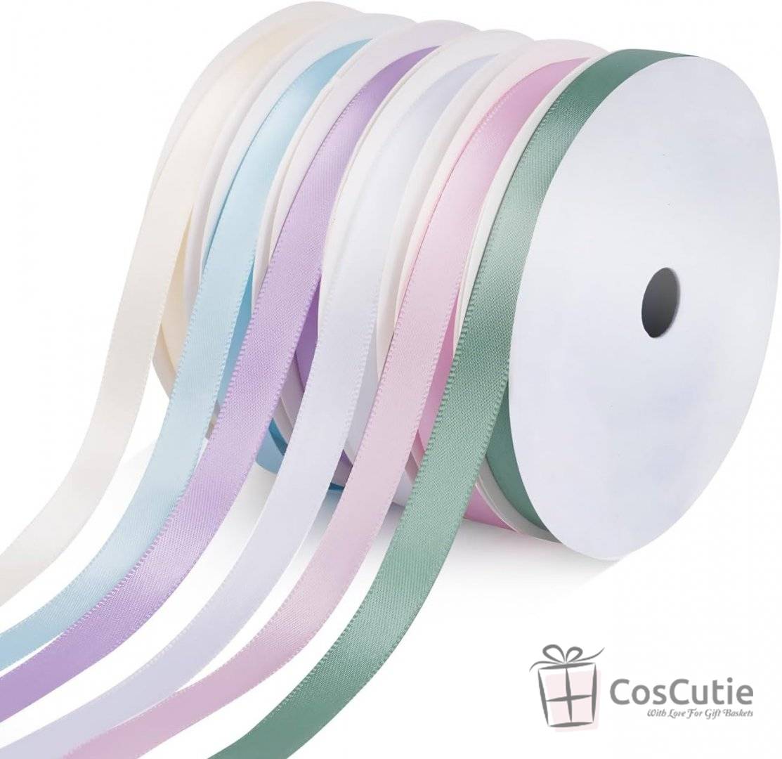 Panglica premium dublu satinata 2 cm, rola 91 m, diverse culori