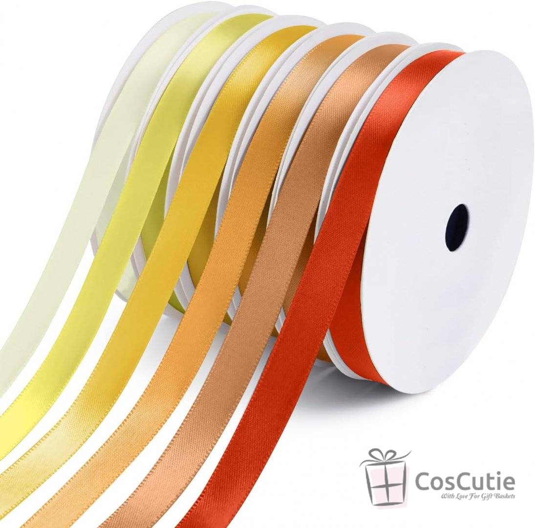 Panglica premium dublu satinata 2 cm, rola 91 m, diverse culori