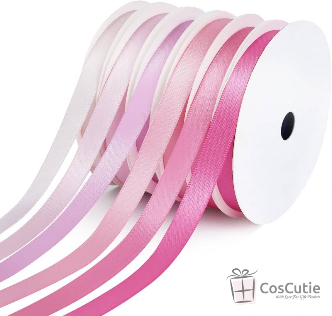 Panglica premium dublu satinata 2 cm, rola 91 m, diverse culori