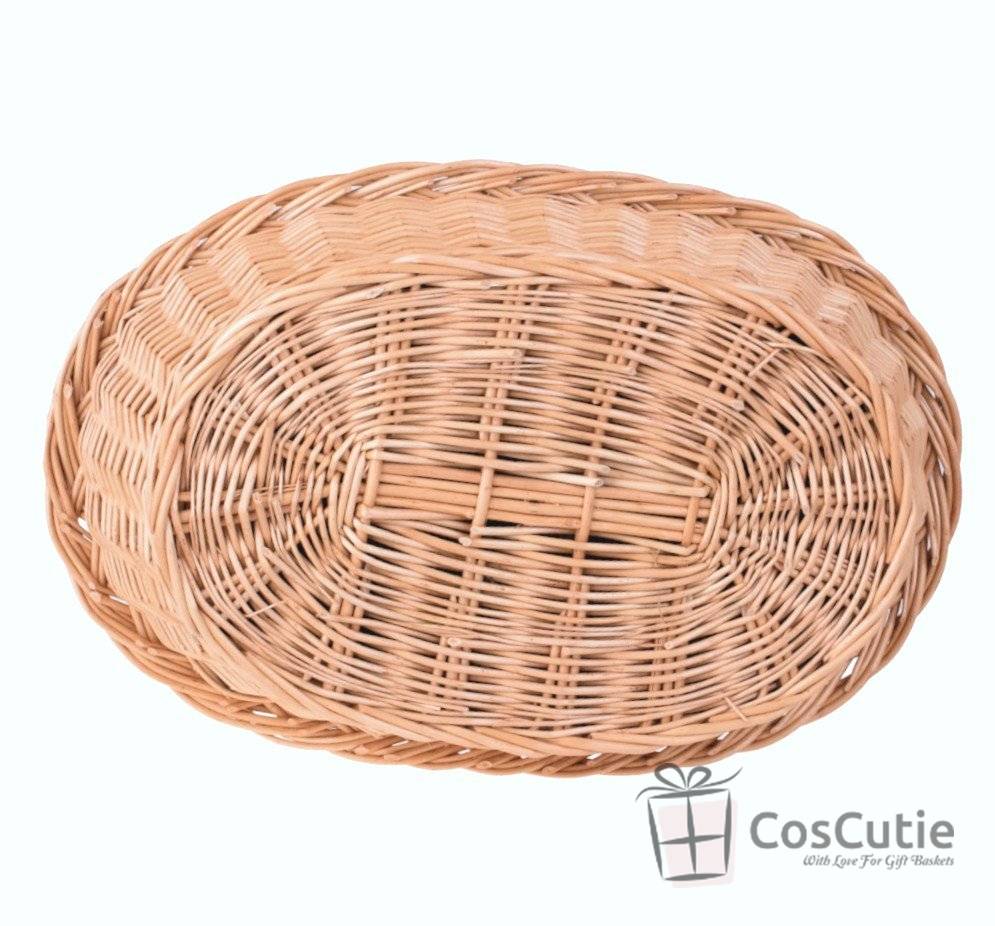 Pat oval din rachita pentru caini 100x65 cm 