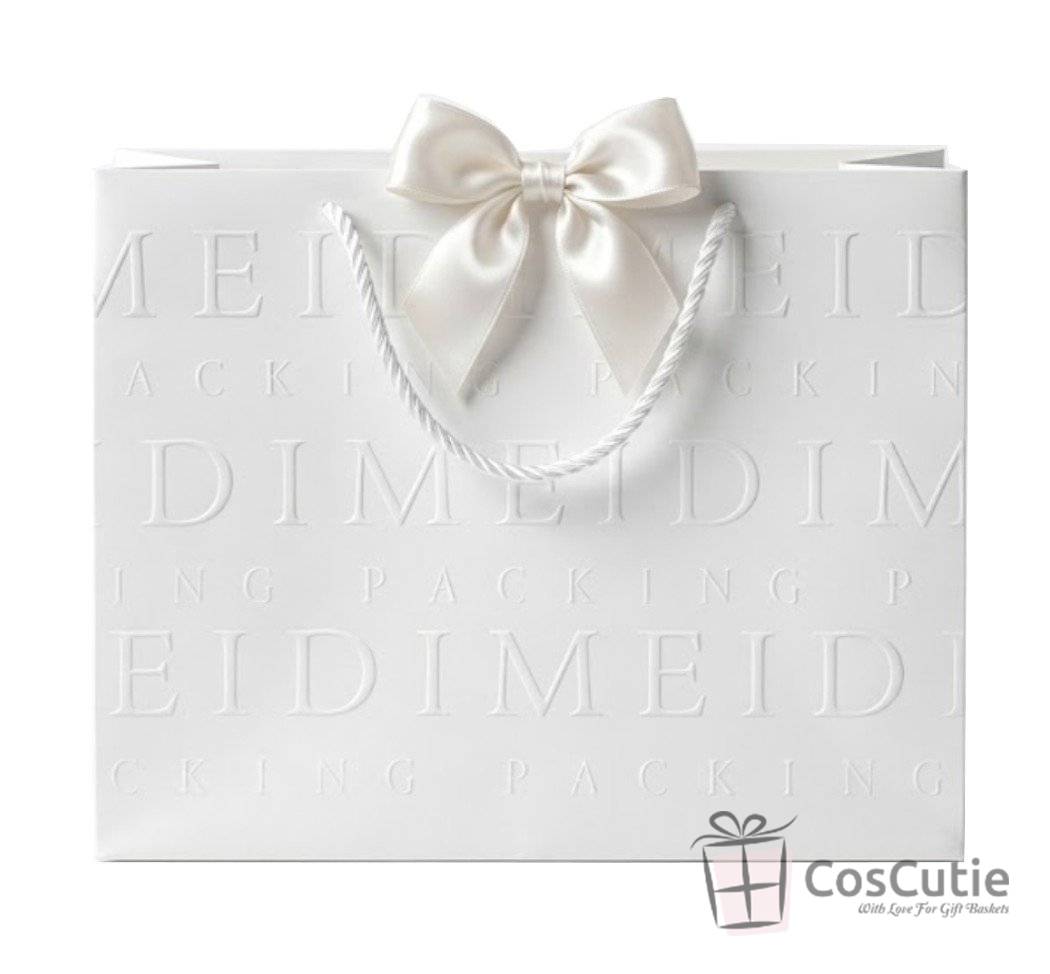  Punga Alba cadou Monogram litere 23x18x12cm 