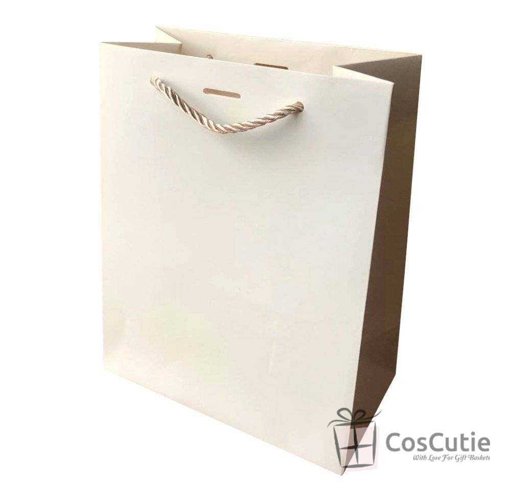 Pungi cadou Soft Touch Velvet Premium, Crem 18x23x10 cm