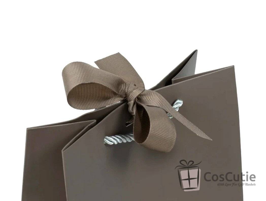 Punga cadou Premium, Gri Coffee 18x23x10 cm