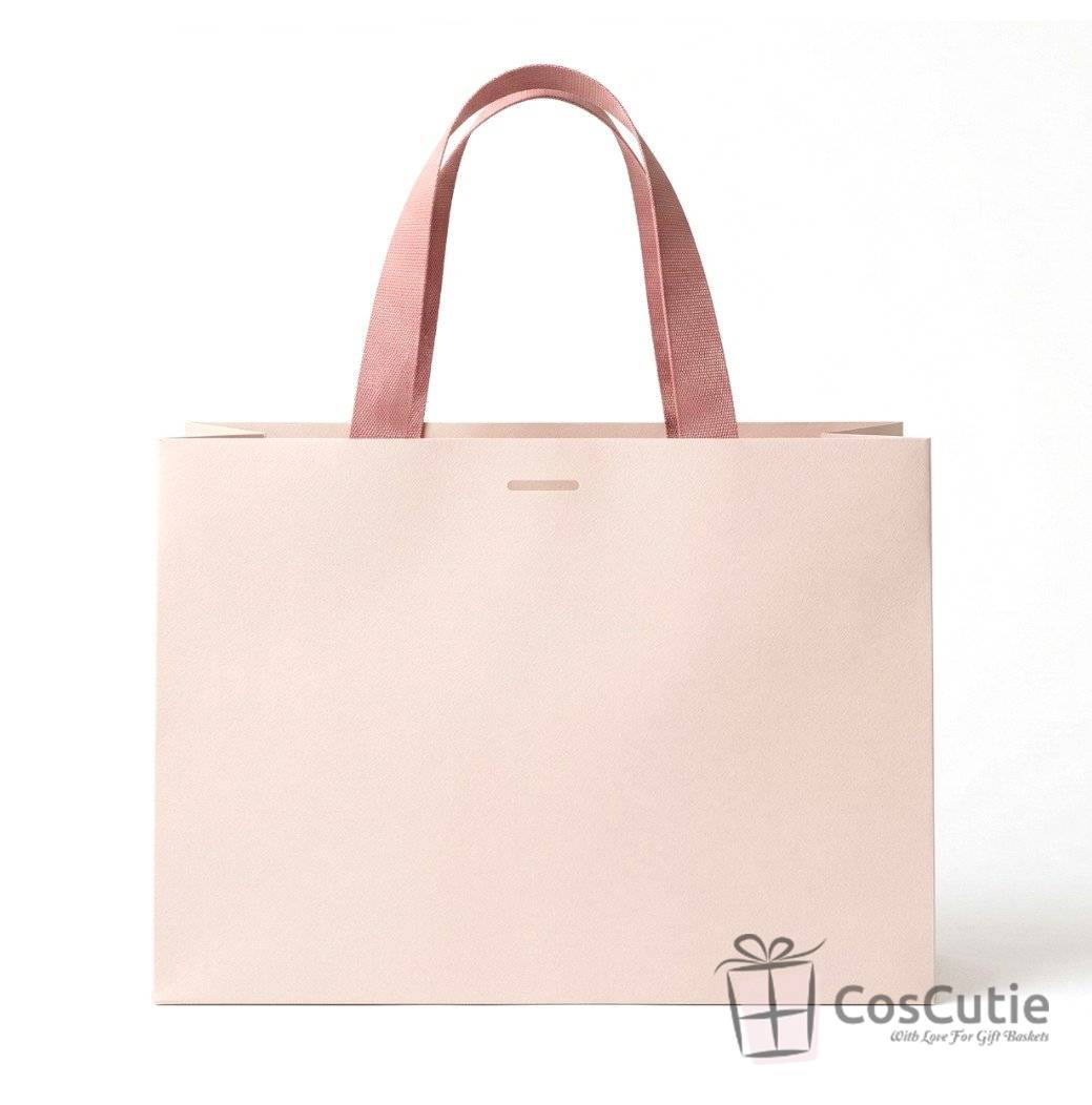 Punga cadou Lux Roz Pudra 20x25x11 cm, carton plastifiat 250 g/mp Soft Touch