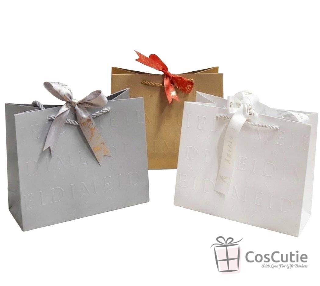 Punga Golden cadou Monogram litere 23x18x12cm