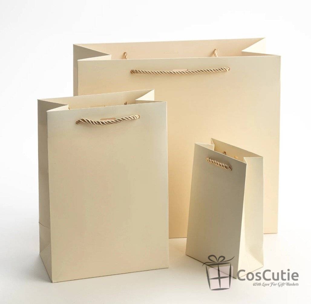 Punga mare cadou Crem, 32x44x13 cm