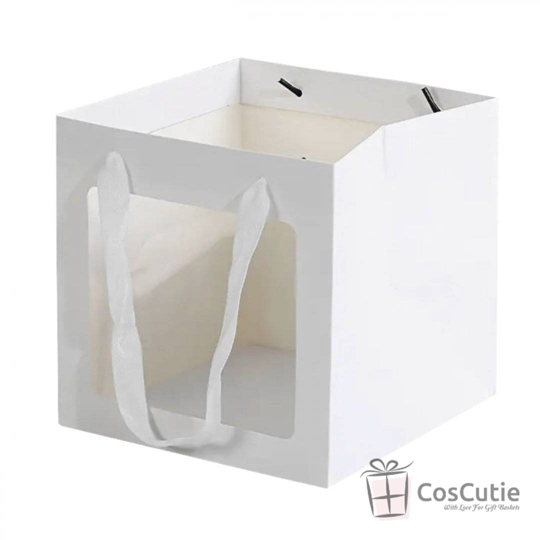 Pungi cadou patrate cu fereastra, 25x25cm, 24buc