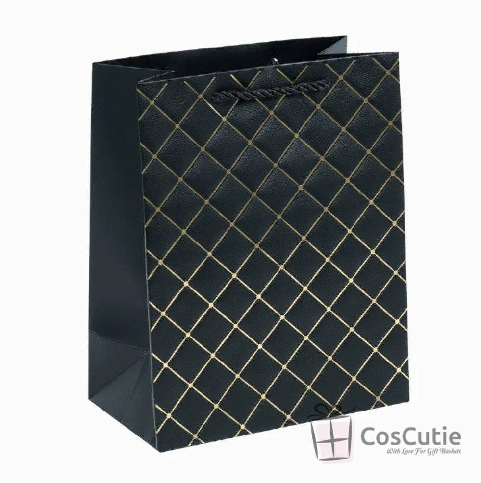 Pungi cadou premium din carton embosat 325g, 18x23x10 cm diverse culori