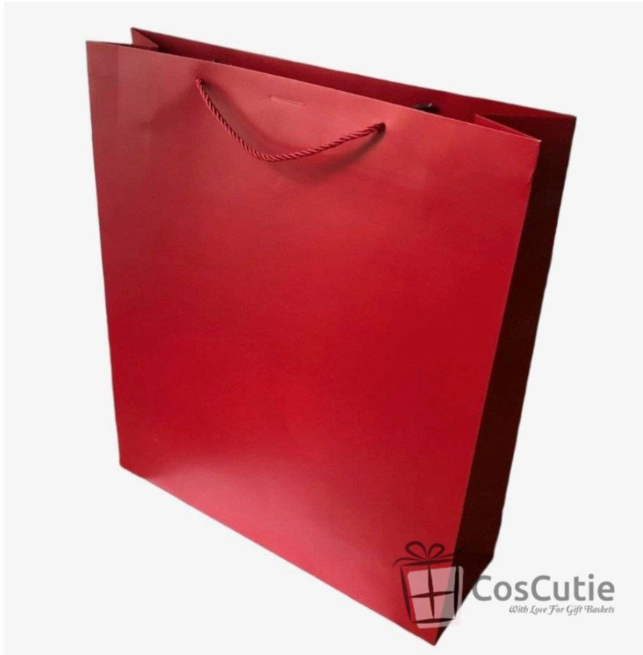 Pungi mari cadou Premium, Rosu 32x44x13 cm