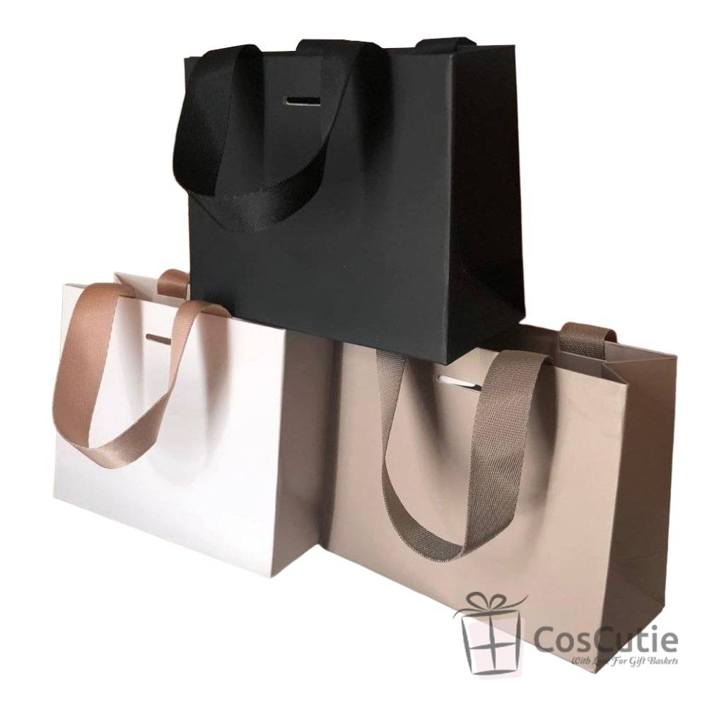 Pungi cadou premium lux Soft Touch, diverse culori, 20x17x9cm