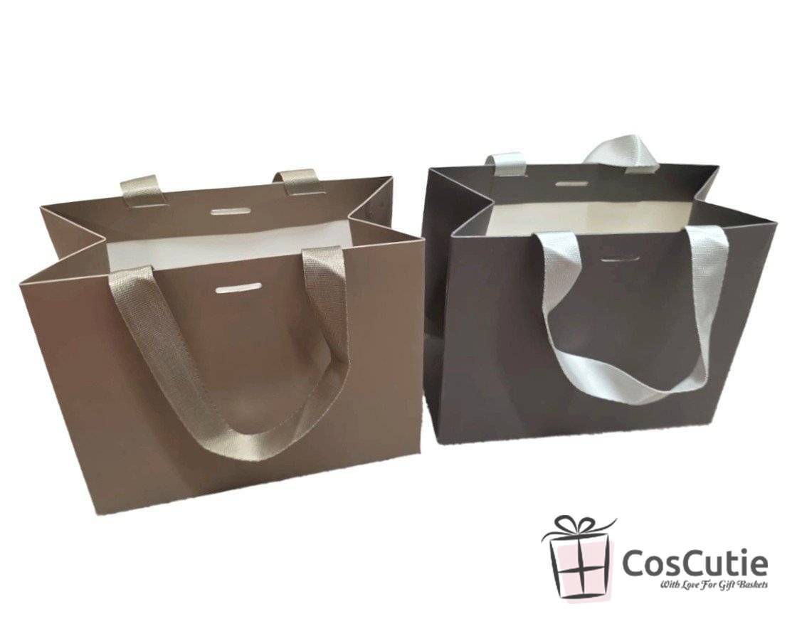 Pungi cadou premium lux Soft Touch, diverse culori, 20x17x9cm