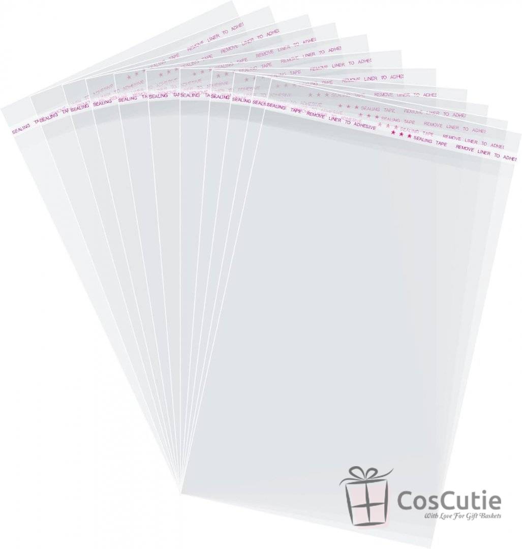 Pungi celofan clapeta adeziva, 30mic, 21x25cm, 100buc/set